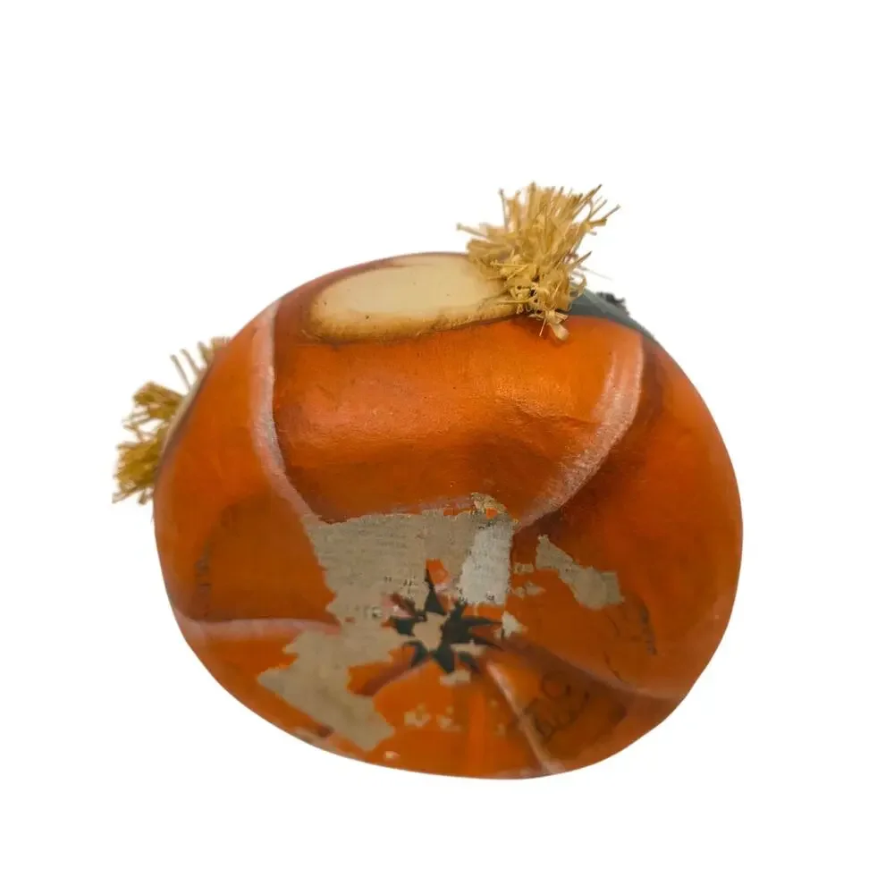 Handmade Fall Painted Stacked Gourd Scarecrow Folksy Whimsical Anthropomorphic
